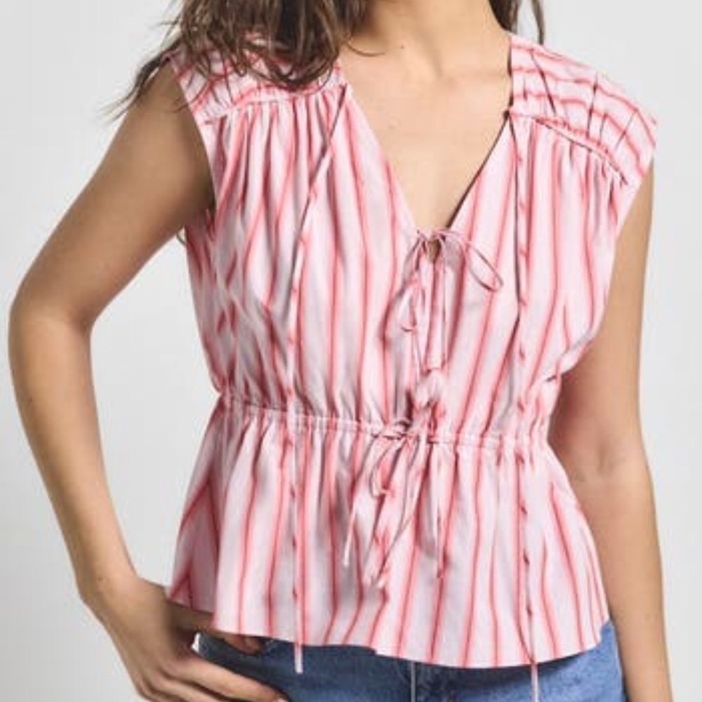Derek Lam 10 Crosby Women's Caroline Double Tie Top Blouse Benibana XS NEW. 1645